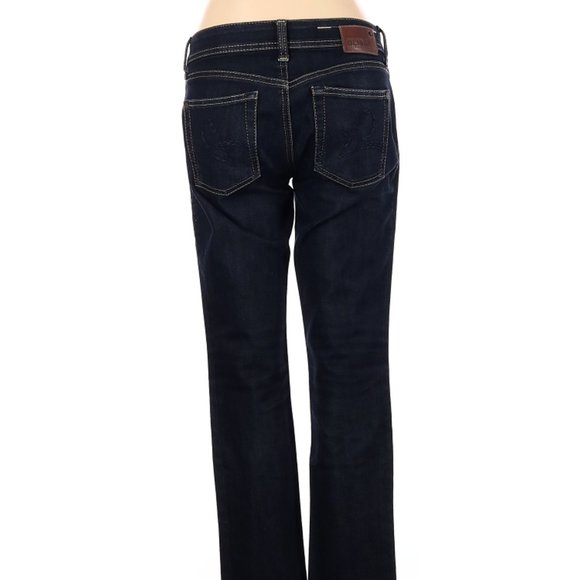 J.Crew Jeans👖 Blue Tory Straight Leg Super Low Rise Waist Sz 25 #176 - Picture 3 of 4